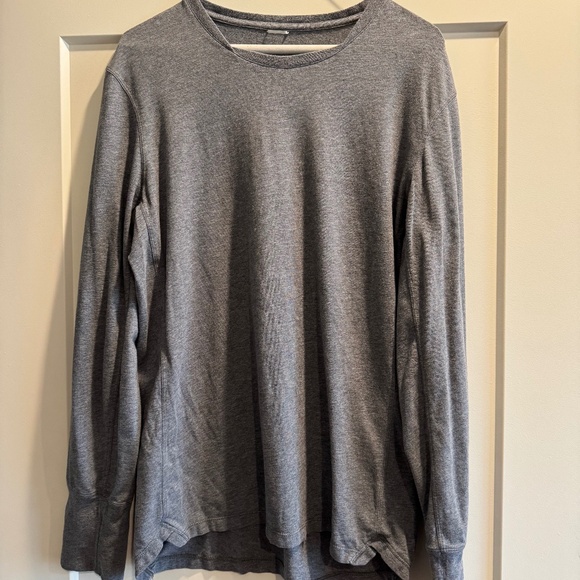 Kit and Ace Mens Squared Neck Gray Med/Large Long Sleeve - Picture 1 of 3